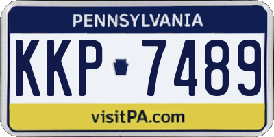 PA license plate KKP7489