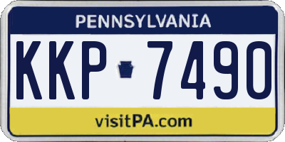 PA license plate KKP7490