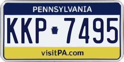 PA license plate KKP7495