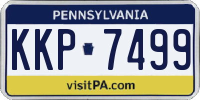 PA license plate KKP7499