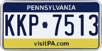 PA license plate KKP7513