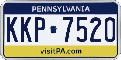 PA license plate KKP7520