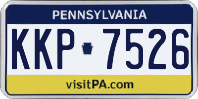 PA license plate KKP7526