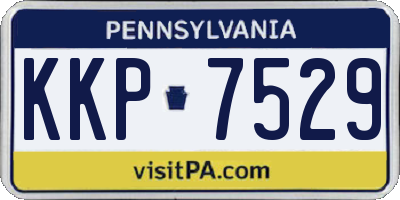 PA license plate KKP7529