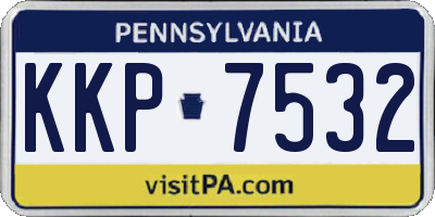 PA license plate KKP7532