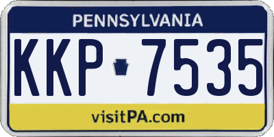 PA license plate KKP7535