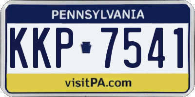 PA license plate KKP7541