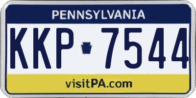 PA license plate KKP7544