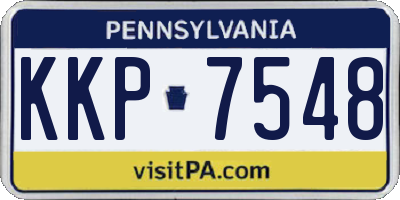 PA license plate KKP7548