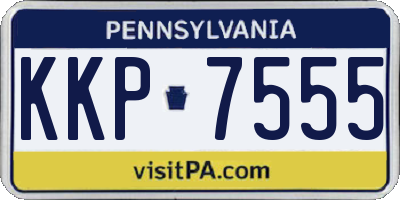 PA license plate KKP7555