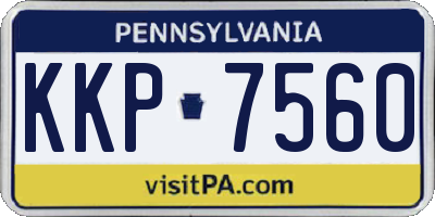 PA license plate KKP7560