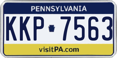 PA license plate KKP7563