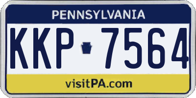 PA license plate KKP7564