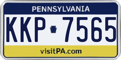 PA license plate KKP7565