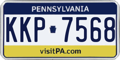 PA license plate KKP7568