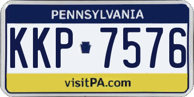 PA license plate KKP7576