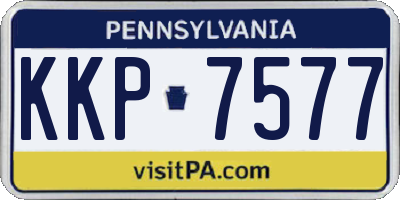 PA license plate KKP7577