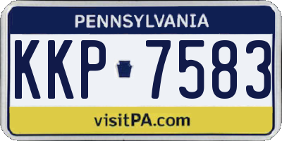 PA license plate KKP7583