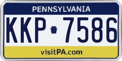 PA license plate KKP7586