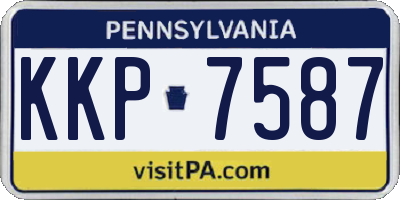 PA license plate KKP7587