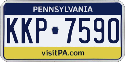 PA license plate KKP7590