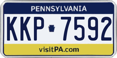PA license plate KKP7592