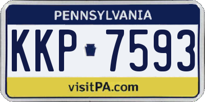 PA license plate KKP7593