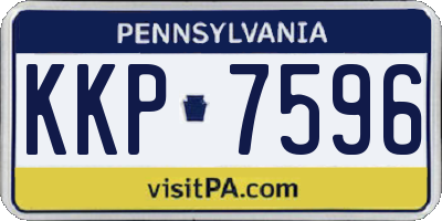 PA license plate KKP7596