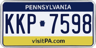 PA license plate KKP7598