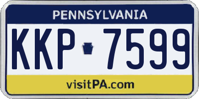 PA license plate KKP7599