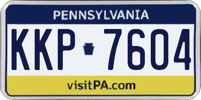 PA license plate KKP7604