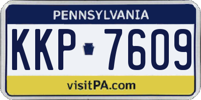 PA license plate KKP7609