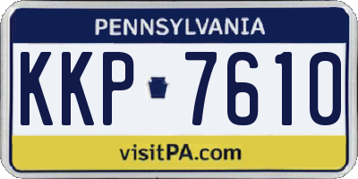 PA license plate KKP7610