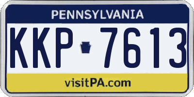 PA license plate KKP7613