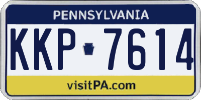 PA license plate KKP7614