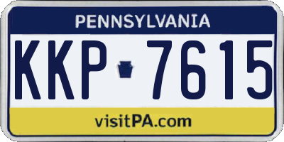 PA license plate KKP7615