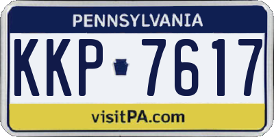 PA license plate KKP7617