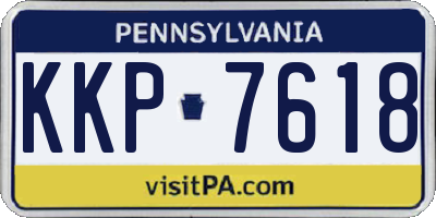 PA license plate KKP7618