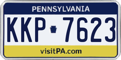 PA license plate KKP7623