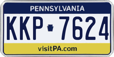 PA license plate KKP7624