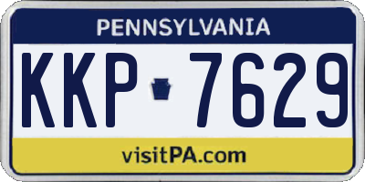 PA license plate KKP7629