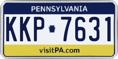 PA license plate KKP7631