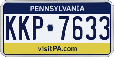 PA license plate KKP7633