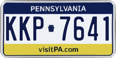 PA license plate KKP7641