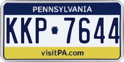 PA license plate KKP7644