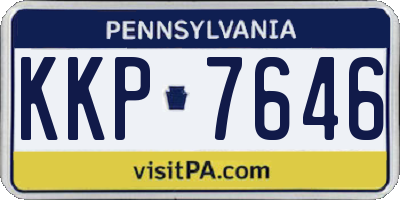 PA license plate KKP7646