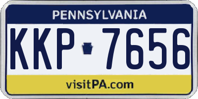 PA license plate KKP7656