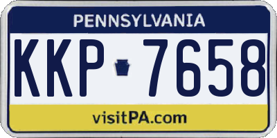 PA license plate KKP7658