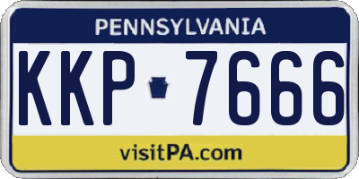 PA license plate KKP7666