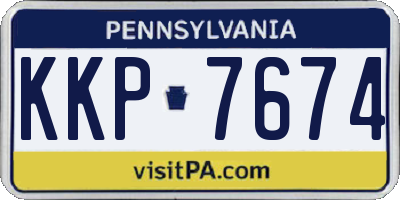 PA license plate KKP7674